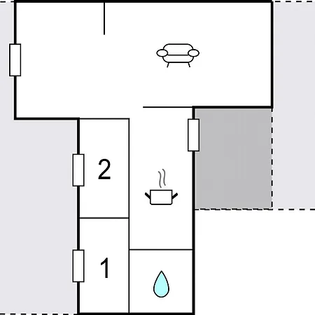 別荘 Stunning In With Kitchen エーベルトフト